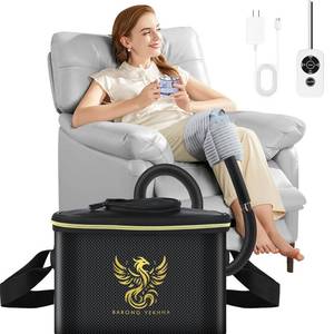 lot 13701 image: Cold Therapy Machine with Programmable Timer, Portable Ice Machine for Knee After Surgery, Knee Replacement Recovery System with Compression Pads for Shoulder, Hip, Ankle