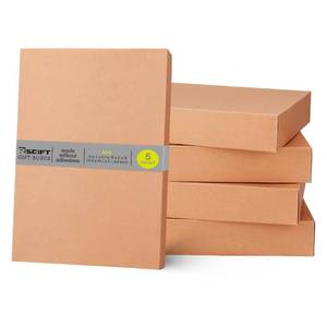lot 14139 image: Rsgift Gift Boxes,14x9.5x2 Inch Kraft Paper Gift Box for Presents,Christmas,Wedding,Graduation,Holiday,Birthday Craft Present Packaging (5)