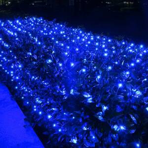 lot 15749 image: 12ft x 5ft 360 LED Christmas Net Lights, 8 Modes Waterproof With Timer Low Voltage Connectable Mesh Lights for Trees, Bushes, Shurb, Garden, Outdoor Decoration(2 Pack, Green Wire, Blue)