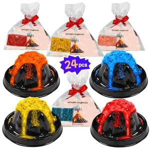 lot 15772 image: rifamee 24Pcs Volcano Eruption Science Kit Party Favor Experiments Gifts for 4-6 8-12 Age Boys and Girls Valentinefts Day Christmas