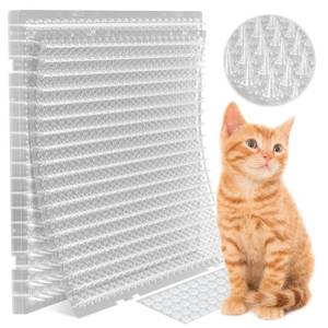lot 15776 image: Petfolio 12 Pack Scat Mat for Cats - 16 x 13 Inch Cat Spike Mat with 1 Inch Spike is A Perfect Pet Training Mat Device for Cat Repellent Indoor and Outdoor to Deter Cats and Other Animals for All Seasons