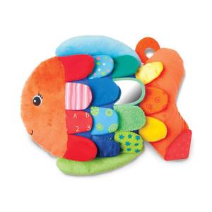 lot 15779 image: Melissa and Doug K�s Kids, Flip Fish Stuffed Animal, Soft Baby Book, Multi-Textured Squeaking and Crinkling Infant Sensory Toys for Babies with Baby Mirror, Tummy Time Toys for Infants Ages 0�9 Months