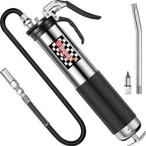 lot 15791 image: Bravex Heavy Duty Professional Pistol Grip Grease Gun 6000 PSI - 18 inch Flex Hose �
