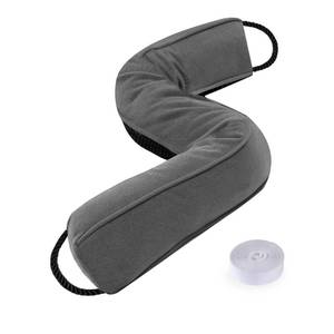 lot 15802 image: Sunolga Door Draft Stopper Blocks Hot and Cold Air with Removable Washable Cover for Bottom of Door and Window, All-Season Seal for Wind, Noise, Seal for Gaps Up to 3, Home Essentials, 12in, Grayin