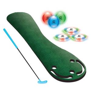 lot 15821 image: CIPTON LED Mini Golf Putter Set - 8pc Plastic and EVA Foam Toy Sports Set