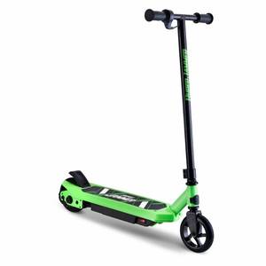 lot 15822 image: Hyper Jammer Kids Electric Scooter 12 Volt Battery Powered Scooter - Green Steel Frame, 10 MPH