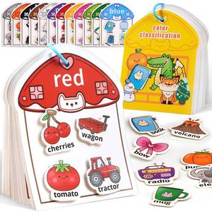lot 16142 image: MUONE Montessori Busy Book Color Sorting Toys for Toddlers 2-4, Educational Preschool Learning Activities for Kids, Sensory Fine Motor Matching Games for 3 Year Old Boys Girls Gifts
