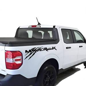 lot 16156 image: 2 Pcs Truck Bed Side Vinyl Claw Graphics Decal Pickup Mountains and Forests Decorative Stickers for Ford Maverick (Black)