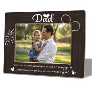lot 16188 image: Memorial Gifts for Loss of Dad, Memorial Gifts, Wooden Picture Frame, Healing Grief Gift for Loss of Dad, Sympathy Gifts for Losing a Dad, Bereavement Condolences Gifts, Fits 4x6 In Photo