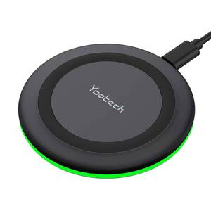 lot 16203 image: Yootech Wireless Charger,10W Max Wireless Charging Pad Compatible with iPhone 1717 Pro17 Pro MaxAir16151413SE 20221211,Samsung Galaxy S25S24S23,for AirPods Pro 3(No AC Adapter)