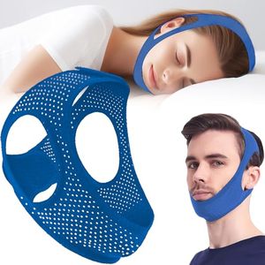 lot 16221 image: Anti Snoring Devices - Chin Strap for Sleeping - Simple and Effective Stop Anti Snoring Chin Strap - Adjustable Airflow Jaw Strap - Snoring Solution for Women and Men - Black7AA