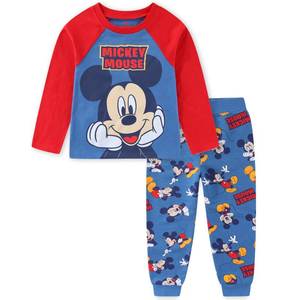 lot 16223 image: Disney Mickey Mouse Boys 2-Piece Long Sleeve Shirt and Pants Set for Toddler and Big Kids 3T