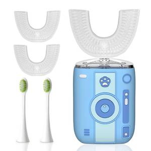 lot 16249 image: yeklike Adult Sonic Automatic Electric Toothbrush, 360° Oral Cleaning Stain Whitening, IPX7 Waterproof Rechargeable, u-Shape Brush Head3Straight Handle Brush Head2