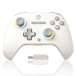 lot 16297 image: PeriphX Wireless PC Controller with 1000Hz Polling Rate, Switchable Hall and Tactile TriggersLongShort Travel Triggers, Hall Joysticks, Turbo, Macro, RGB Lighting, 2.4G Bluetooth Wired, Compatible with Windows PC Switch1,2Steam DeckAndroidiOS