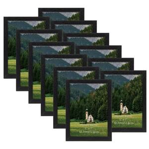 lot 4279 image: HORLIMER 5x7 Picture Frame Set of 12, Black Picture Frames Display 5 by 7 Photo for Wall or Tabletop