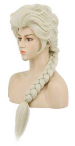 lot 4295 image: VGbeaty Adult Women Long Beige Braided Wig Halloween Cosplay Party Costume Wig (Beige)