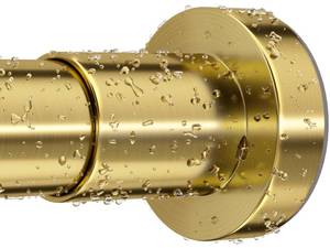 lot 5017 image: ZYRW Gold Shower Curtain Rod 36-98 Inches (3-8.2ft) Non Rust Adjustable Shower Rod Spring Tension Non Slip No Drilling Stainless Steel Shower Rods for Bathroom Window