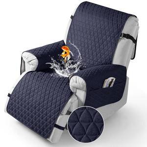 lot 5023 image: TAOCOCO 100percent Waterproof Recliner Cover - Recliner Cover with Non-Slip Granule, Recliner Chair Covers with Elastic Band, Recliner Chair Covers for Reclining Chair(Dark Blue, Large-28ftft)