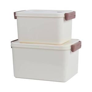 lot 5952 image: PENCK Portable Plastic Storage Bins, 2pcs Stackable Storage Container with Handle and Lids, Multi-Purpose Home Utility Box for Organizing Stationery, Snacks, Art Craft Supplies (6Land10L)
