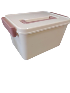 lot 5955 image: Brown container with lid and handle