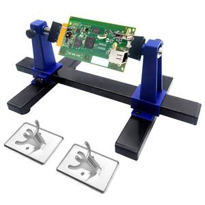 lot 5971 image: QYQRQF Adjustable Soldering Clamp, PCB Holder Frame and Clamping Kit for Circuit Board Soldering Motherboard Soldering Repair Tool 360 Degree Rotation