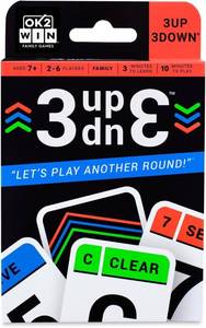 lot 6376 image: Ok2Win 3UP 3DOWN Card Game - Fast-Paced Easy-to-Learn Family Fun for Ages 7