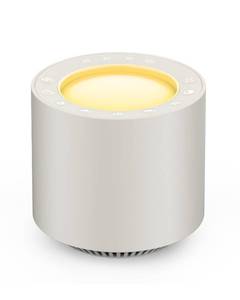 lot 6378 image: PureNurt White Noise Machine Red Light Therapy Sleep Sound Machine with 38 Soothing Sounds and Calming Womb Soother Shusher, Memory Function, Dimmable Nursery Night Light with Timer for Baby Adult Gift