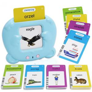 lot 6383 image: MAYAPHILOS 224 Sight Words Polish and English Talking Flash Cards Fun Polish Language Learning Toys for Kids, Learn Polish for Toddlers Sensory Preschool Educational Birthday Gifts