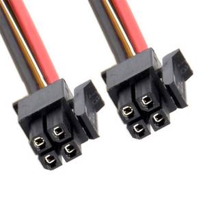 lot 6393 image: xiwai ATX Power Cable for Molex Micro Fit Connector 4Pin Male to 4-pin Male Power 12V Cable 60cm 20AWG Pitch3.0mm