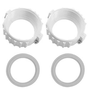 lot 6399 image: UCEDER 2 Pack Spa Hot Tub Heater Split Nut Unions with Screw, 2 pcs Heater GasketO-Rings,(Actual Size 3 Inch,Suitable for 2 Inch Heater Assemblies)