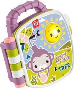lot 6402 image: Fisher-Price Baby Toy Purple Monkey Musical Storybook with Lights and Sounds for Infants and Toddlers Ages 6 Months