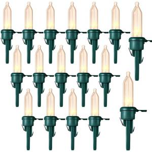 lot 6416 image: Honoson 60 Pieces LED Replacement Christmas Bulb 3v Waterproof LED Lights Bulbs Bulk for Christmas Tree Decorations Xmas Indoor Outdoor Home Light Decor(Green Base with Warm White Bulb)
