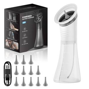 lot 6448 image: VLINGQI Upgraded Ear Wax Removal with LED Display- Safe and Effective Ear Wax Removal Kit-Ear Cleaner Kit -with Wastewater Recovery System-(White)-Valentinefts Day Gift