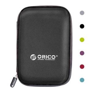 lot 6481 image: ORICO Hard Drive Case 2.5 inch External Drive Storage Carrying Bag Waterproof Shockproof with Inner Size 5.5x3.5x1.0inch for Organizing HDD and Electronic Accessories, Black(PHD-25)