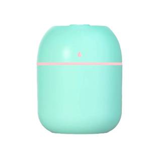 lot 6488 image: Portable Mini Humidifier Small Cool Mist Humidifier Personal Desktop USB Powered Super Quiet for Travel Car,Office,Baby Bedroom, Night Light, 2 Mist Modes, Auto Shut-off (blue)