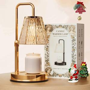 lot 7649 image: Candle Warmer Lamp with Timer � Dimmable Wax Warmer for Vintage Room Decor, Height Adjustable Candle Lamp for Mom, Birthday Gifts for Women,House Warming Gifts for New Home Decor with 2 Bulbs
