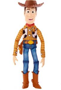 lot 7676 image: Mattel Disney Pixar Toy Story Talking Woody Action Figure and Accessory, Roundup Fun 12-inch Collectible with 30 Sounds and Phrases