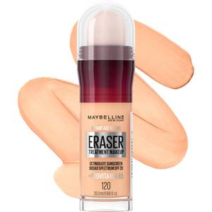 lot 8104 image: Maybelline Instant Age Rewind Eraser Foundation with SPF 20 and Moisturizing ProVitamin B5, 120, 1 Count (Packaging May Vary)