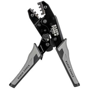 lot 8119 image: Klein Tools 3010CR MC4 Solar Ratcheting Crimper for 10-14 AWG Stranded Copper Wire PV Connectors