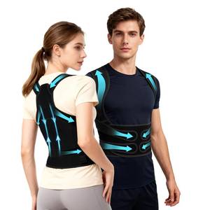 lot 8143 image: KNXWALT Posture Corrector for Women and Men, Back Brace Straightener with Adjustable Support, Relief for NeckShoulderBack Pain, Scoliosis and Hunchback Correction, Breathable Mesh Design
