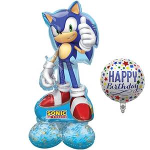 lot 8153 image: 53 Sonic Airloonz Balloon Birthday Decoration - Sonic Party Suppliesin