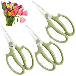 lot 10319 image: 3Pcs Garden Flower Scissors,Floral Scissors Pruning Shears,Stainless Steel Flower Scissors with Comfortable Grip Handles,Premium Garden Clippers for Flower Arrangement,Gardening Tool