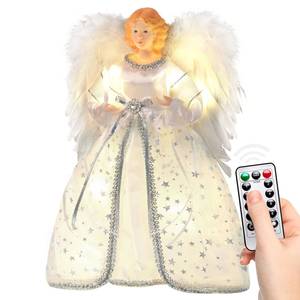 lot 13720 image: White Christmas Angel Tree Topper