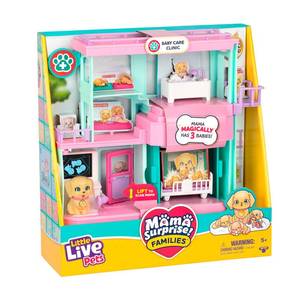 lot 13721 image: Little Live Pets Mama Surprise Families Pet Vet Playset, Baby Care Clinic Animal Hospital Play Set, 3 Puppies, Accessories, Vet Toy Gifts for Kids 5