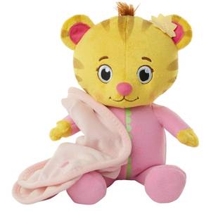 lot 14155 image: JAKKS Pacific Daniel Tigerfts Neighborhood Cute and Cuddly Baby Margaret Plush PinkYellow