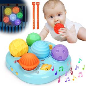 lot 14159 image: Tsomtto Baby Musical Light Up Toys 0 3 4 5 6 7 8 9 12 Month Baby Ball Sensory Montessori Toys 6-12 12-18 Months Tactile Sleep Aid Tummy Time Developmental Infant Toddler 1 2 Year Old Boy Girl