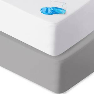 lot 14214 image: Biloban Mini Crib Sheets Fitted Waterproof 38ftft x 24ftft, 2 Pack Mattress Protector Cover Fits for Dream on MeNewton Mini Crib Mattress, Portable Sheet for Boys and Girl