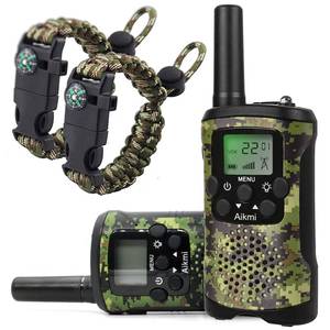 lot 14223 image: Walkie Talkies for Kids 22 Channel 2 Way Radio 3 Miles Long Range Handheld Walkie Talkies Durable Toy Best Birthday Gifts for 6 Year Old Boys and Girls fit Adventure Game Camping (Green Camo 1)