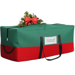 lot 14233 image: Christmas Tree Storage Bag,Fits Up 10 Ft Tall Artificial Trees,600D Oxford Material,Heavy Duty Tree Bag,Dampproof Storage Bag with Durable Reinforced Handles and Dual ZipperandTransparent Pocket
