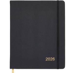 lot 14238 image: 2026 Textured Cover Weekly Monthly Planner, 8x10in 14 Months (November 2025 - December 2026)  2026 Calendar  2026 Weekly CalendarWeekly Planner Organizer (Black)in